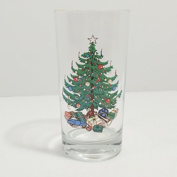 Vintage Christmas Tree Highball Glasses, Set of 4 #1340 - Picture 9 of 14